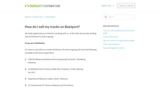 How do I sell my tracks on Beatport? – Beatport Customer Care