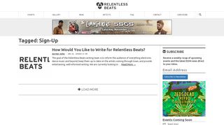 Sign-Up | Relentless Beats