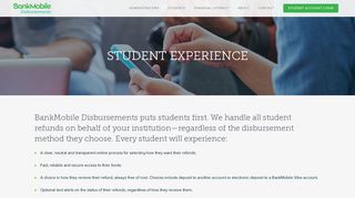 Refund Management - Student Experience - BankMobile Disbursements