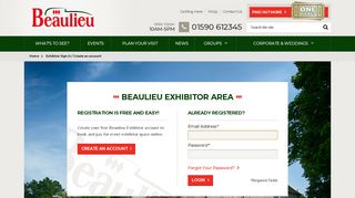 Exhibitor Login - Beaulieu