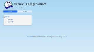 Beaulieu College's ADAM - Welcome to ADAM