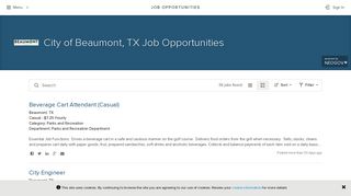 Job Opportunities | Sorted by Job Title ascending | City of Beaumont ...