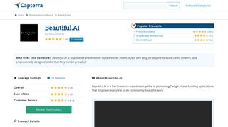 Beautiful.AI Reviews and Pricing - 2019 - Capterra