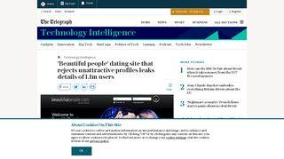 'Beautiful people' dating site that rejects unattractive profiles leaks ...