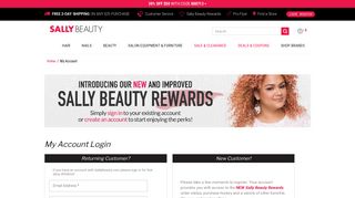 Login To Your Account | Sally Beauty