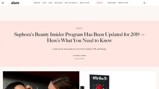 Sephora Beauty Insider Program Updates for 2019 - Allure