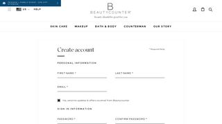 Create an Account | Beautycounter