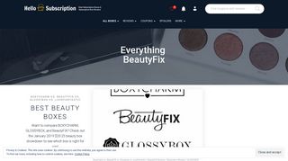 BeautyFix - hello subscription