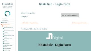 BBModule – Login Form - Beaverhub