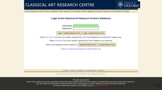 Login - The Classical Art Research Centre - Beazley Archive
