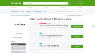 Bebe Coupons, Promo Codes & Deals 2019 - Groupon