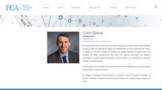 Colin Bebee | Pension Consulting Alliance