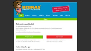 Bebras® Computing Challenge: Home