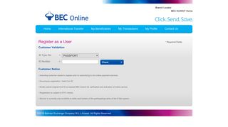 Register Now - BEC Online