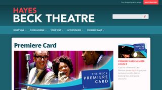 Premiere Card | Beck Theatre, Hayes