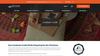 Earn Graduate Credit While Preparing for the CPA Exam | Becker