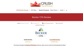 Becker CPA Review - CRUSH The CPA Exam