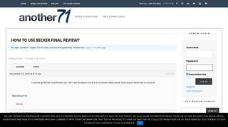 How to use Becker Final Review? - CPA Exam Review | Another71.com
