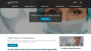 USMLE Step 1 Online course| Becker