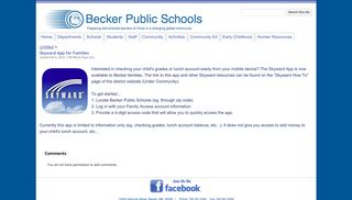 Skyward App for Families - Becker Public Schools - becker.k12.mn.us