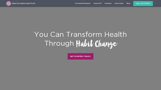 Health Coach Institute | Become a Health Coach Online