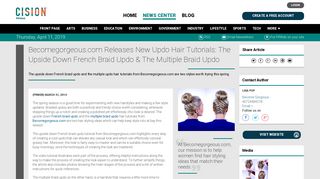 Becomegorgeous.com Releases New Updo Hair Tutorials: The ...