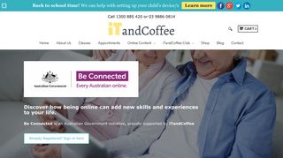 Free technology lessons for Seniors - Be Connected - iTandCoffee