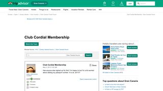 Club Cordial Membership - Gran Canaria Forum - TripAdvisor