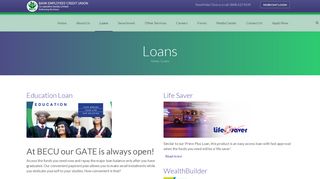 Loans | Bank Employees' Credit Union