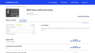 BECU Visa Credit Card Review - CreditCards.com