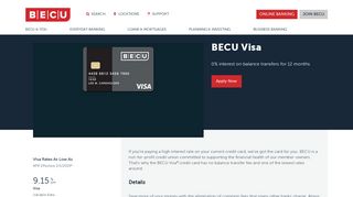 Better Rate Visa | BECU
