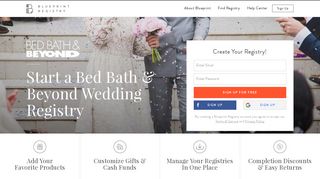 Bed Bath & Beyond Wedding Registry - Blueprint Registry