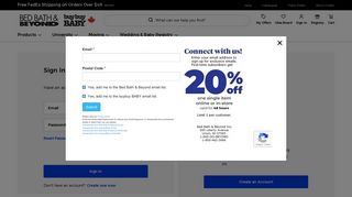 Login | Bed Bath and Beyond Canada