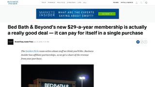 Is Bed Bath & Beyond's new yearly membership Beyond+ a good ...