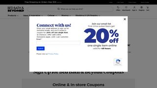 Online & In-Store Coupons | Bed Bath & Beyond