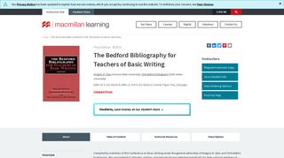 The Bedford Bibliography for Teachers of Basic Writing ...