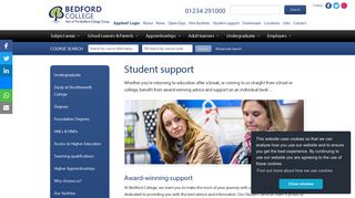 Bedford College (Part of The Bedford College Group) » Student support