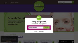 Schools Portal - Central Bedfordshire Council