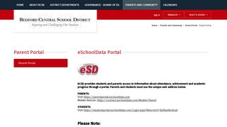 Parent Portal - Bedford Central School District