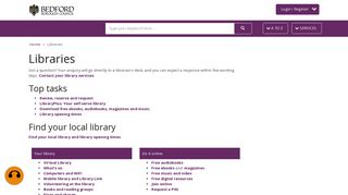 Libraries · Bedford Borough Council
