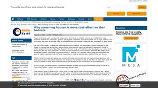 Why screening houses is more cost-effective than bednets ...