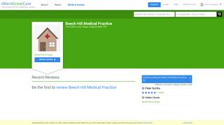 Reviews of Beech Hill Medical Practice - iWantGreatCare
