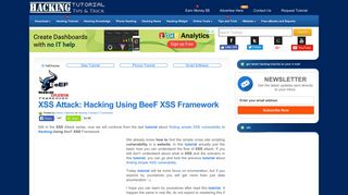 XSS Attack: Hacking Using BeeF XSS Framework | Ethical Hacking ...
