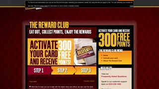 The Beefeater Grill Reward Club | Activate Your Card