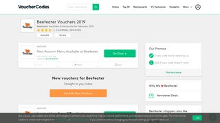 Beefeater Voucher Code | January 2019 | Tested & Working