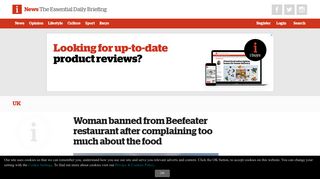 Woman banned from Beefeater restaurant after complaining too much