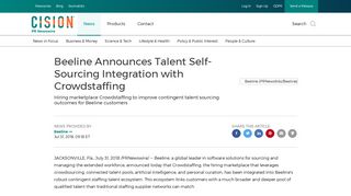Beeline Announces Talent Self-Sourcing Integration with Crowdstaffing