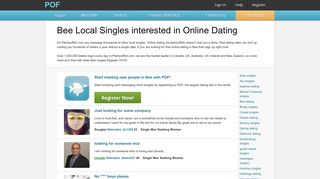 Bee Online dating chat, Bee match, Bee Singles Website - POF.com