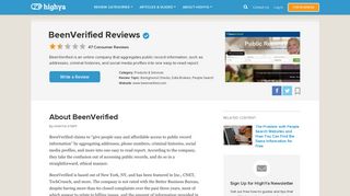 BeenVerified Reviews - Is it a Scam or Legit? - HighYa