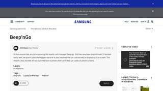 Beep'nGo - Samsung Community
